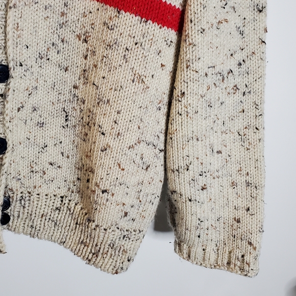 Vintage chunky knit patriotic flag oversized cardigan Sweater ***NO TAGS Med/Lar - Picture 7 of 9